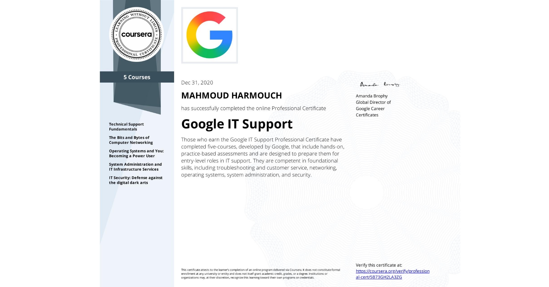 CERTIFICATE LANDING PAGE~5B73GH2LA3ZG
