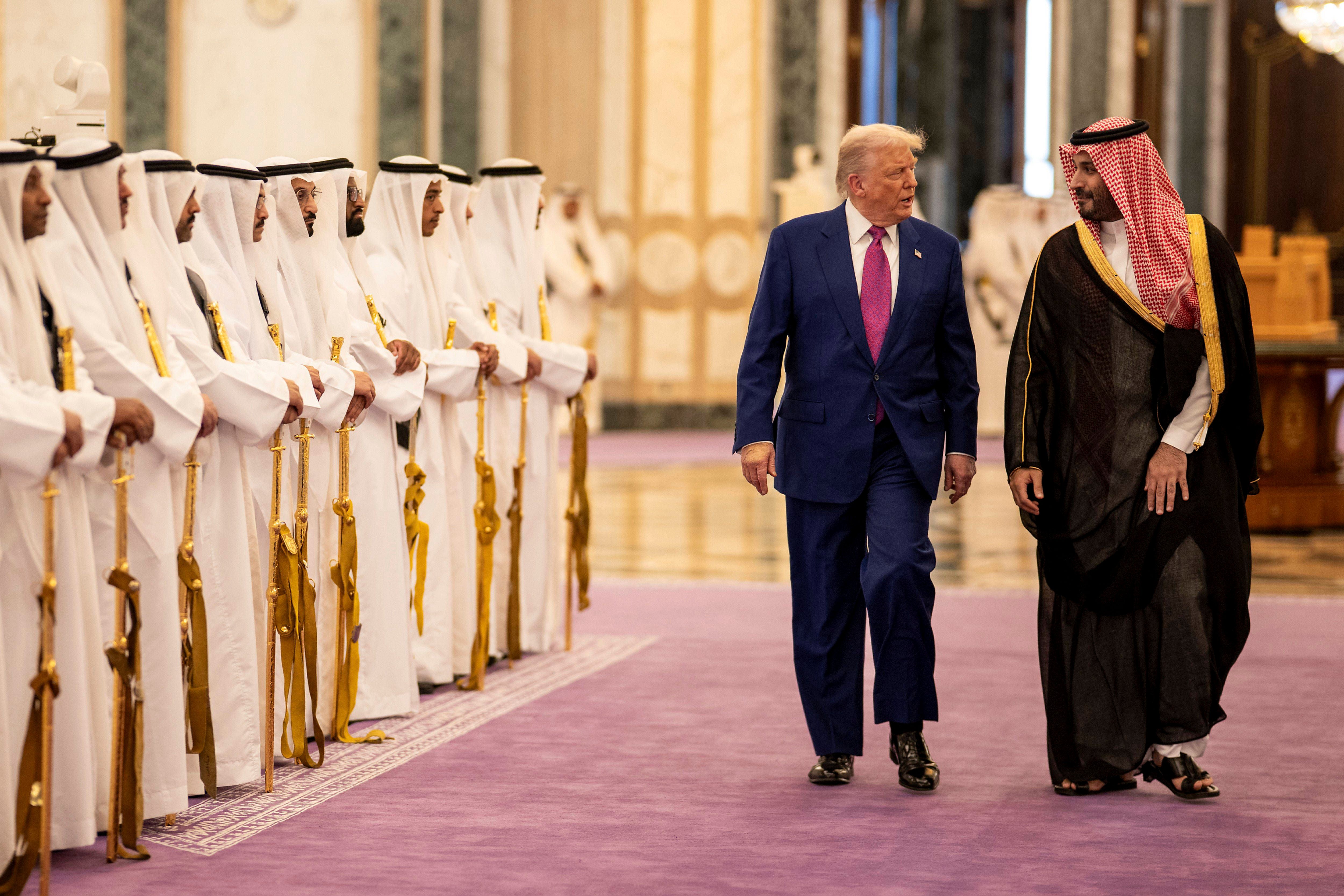 Die USA bieten Hand zu einem Atomprogramm in Saudiarabien. Kronprinz Mohammed bin Salman und Donald Trump im Mai 2025 in Riad.