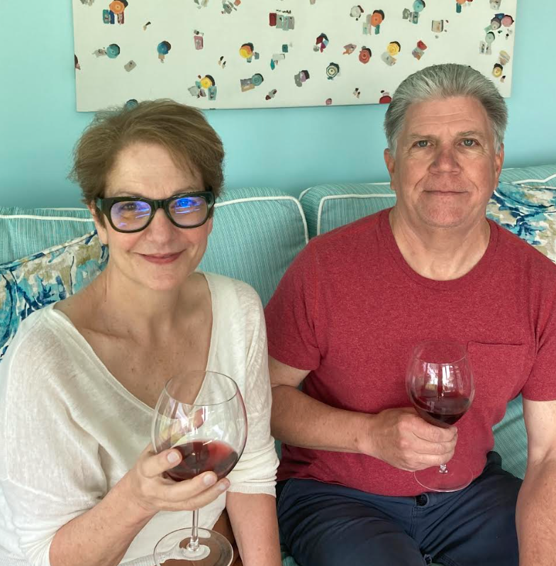 The author and her husband celebrating their 19th wedding anniversary in May 2023.