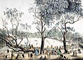 Image 3Cricket match at the Melbourne Cricket Ground, 1860s (from Culture of Australia)